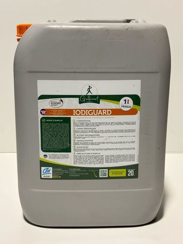 Solução de limpeza de tetos antibacteriana - Iodiguard - dta farm - para vacas / higiene da ordenha