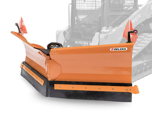 Lâmina limpa-neve em V - LNV-250-M - DELEKS SRL - com raspador em borracha / com engate de 3 pontos dianteiro em trator / com ajuste hidráulico