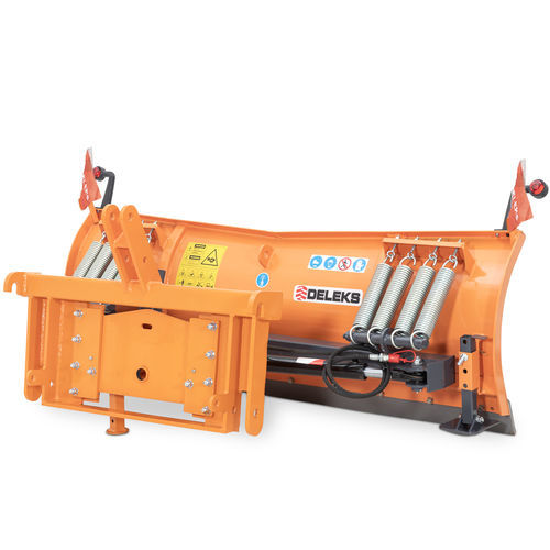 Lâmina limpa-neve reta - LN-200-C - DELEKS SRL - com ajuste hidráulico / com engate de 3 pontos dianteiro em trator / com raspador em borracha