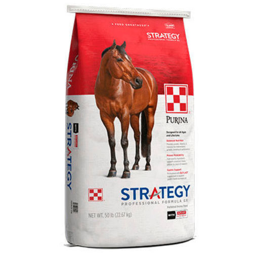 Suplemento para animais - Strategy®  - Purina Mills - para cavalos / de proteínas / granulado