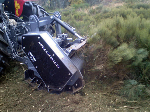 Triturador acoplado - TLPF - osma - de martelos / de tambor / florestal