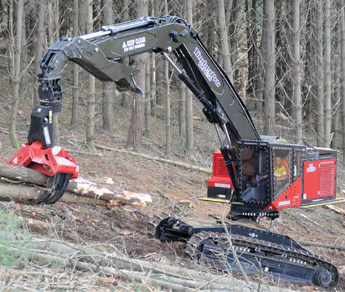 Feller buncher de esteiras - TL765D - Timberpro - 4x4