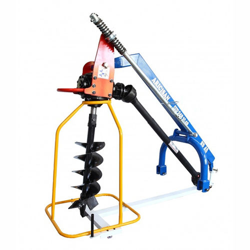 Trado hidráulico - HP-40 - KZM Trenching Machines ind.Trade.Co.Ltd. - montado em trator / com engate em 3 pontos