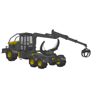Skidder de pinça - DS-103 series - forest tract - com garra