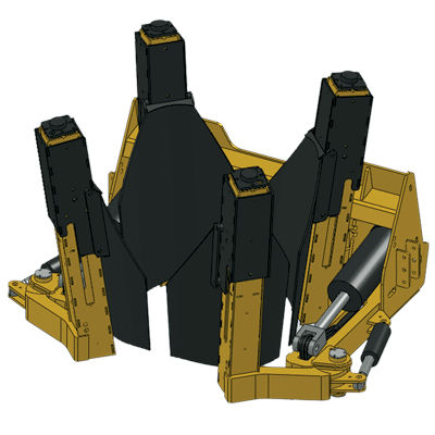 Transplantador de árvores para minicarregadeira - 65G-3BPotter - le mar tree spade