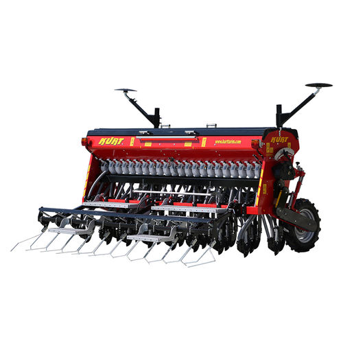 Semeadora de fluxo contínuo mecânica - 23 Rows Universal Seed Drill-With Fertilizer - kurttarim - de hastes / montada em trator / com sistema de distribuição de adubo
