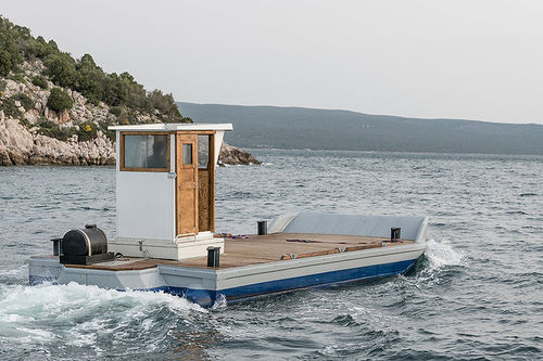 Barco de alimentação - gesikat - para aquicultura