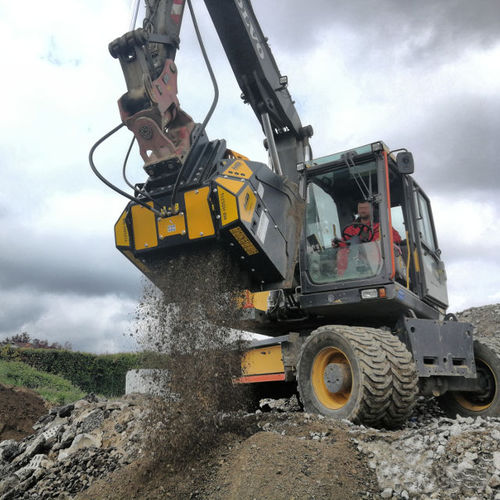 Caçamba peneira - MB-HDS314 - MB Crusher - para escavação / para trabalhos rodoviários / para fundição
