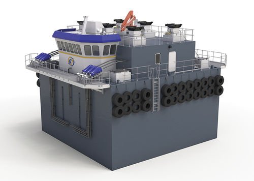 Barco para aquicultura - SeaMate 400T/450T - Gael Force Aquaculture - de alimentação