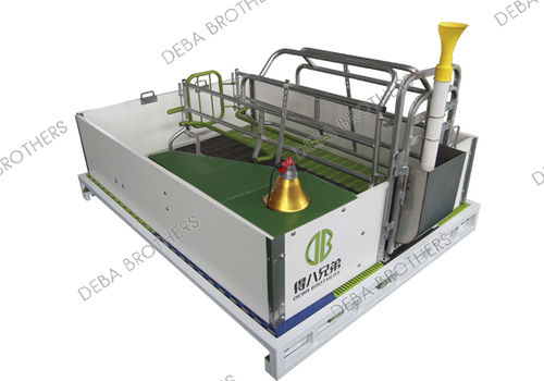 Cela de gestação com proteção contra esmagamento - Classic Farrowing Crate 1001 - Qingdao Deba Brother Machinery Co.,Ltd - com piso ripado / com bebedouro / ajustável