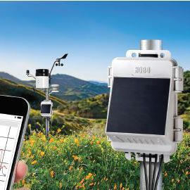 Sistema de monitoramento para culturas agrícolas - HOBO MicroRX Station - Onset - sem fio / em tempo real