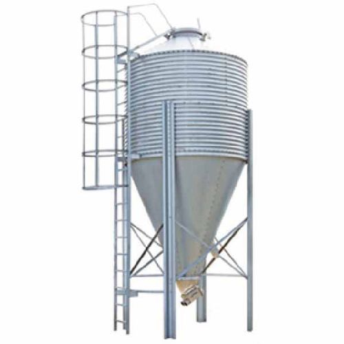 Silo para ração - Qingdao Chima Asia Machinery Co., Ltd - em aço galvanizado / redondo / com fundo cônico