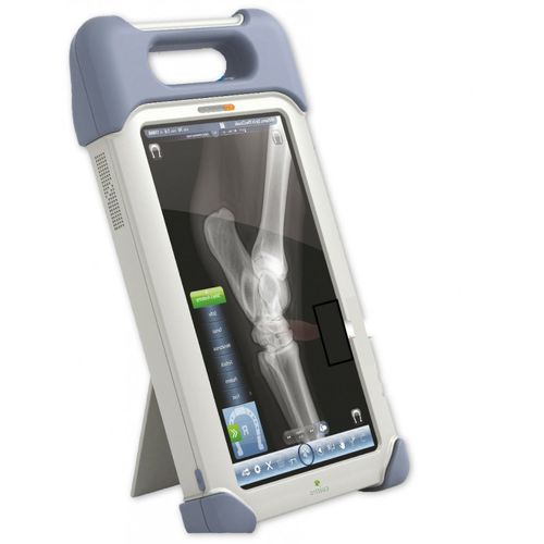 Detector de painel plano para radiografia veterinária - SLATE7+ - optomed - 10 x 12 / de conversão direta / portátil