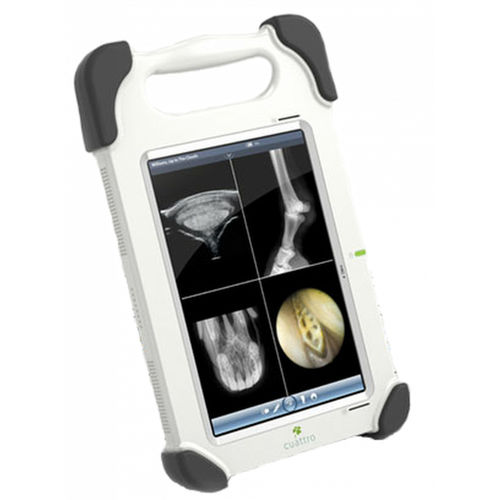 Detector de painel plano para radiografia veterinária - SLATE HUB - optomed - 24x30 / de conversão direta / portátil