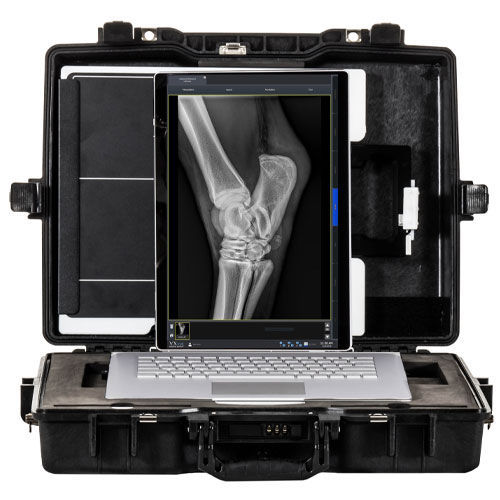 Sistema de radiografia veterinária digital - WEPX-V10 - Vet Ray Technology - para cavalos / portátil