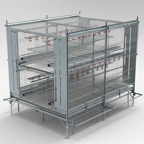 Sistema de aviário para pintinhos - Volo – BABY AREA - VALLI S.r.l - de vários andares / para ambiente interno / com sistema de escoamento de dejetos