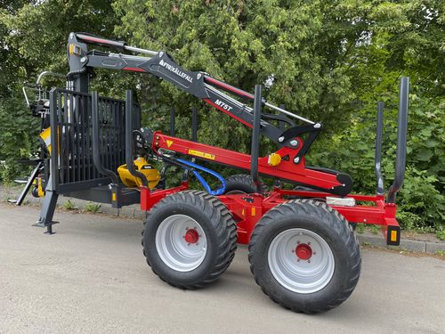 Grua florestal montada em carreta - M75T - FTG | Källefall - montada em trator / com lança articulada