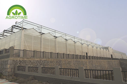 Estufa tipo Venlo - CMV1045 - CHINA AGROTIME - em material plástico / em vidro / com calhas pluviais