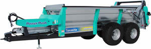 Vagão distribuidor de esterco de arrasto - PD Series - TAKAKITA CO.,LTD. - com batedores verticais / com batedores horizontais / tandem