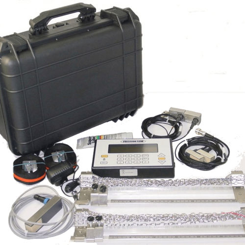 Medidor de fluxo ultrassônico - 190PD - Metri Measurements - para águas residuais / com registrador de dados / para água