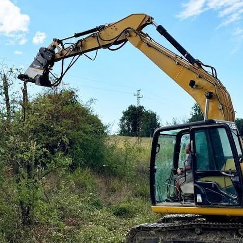 Triturador agrícola montado em escavadeira - Toorx 70 - malaguti srl - de martelos / de discos / florestal