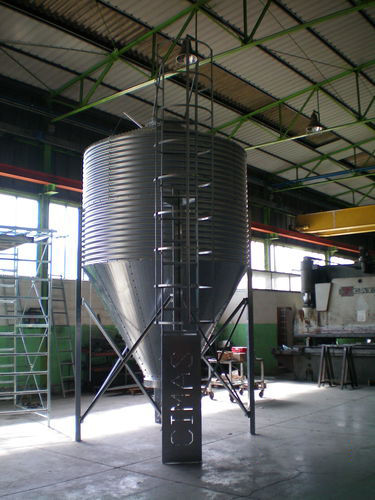 Silo para cereais - SLM - CIMAS S.R.L. - para farinha / em aço galvanizado / redondo