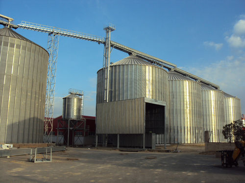 Silo para cereais - SLZ - CIMAS S.R.L. - em aço / redondo / com fundo cônico