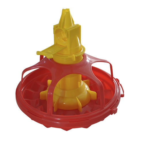 Comedouro de prato para aves - PH-106 - Cangzhou Phoenix Breeding Equipment Co., Ltd. - em plástico / coletivo / circular