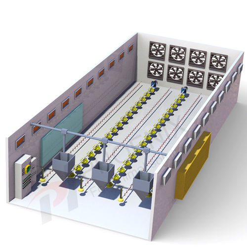 Sistema de criação de frangas com alimentação integrada - Cangzhou Phoenix Breeding Equipment Co., Ltd.