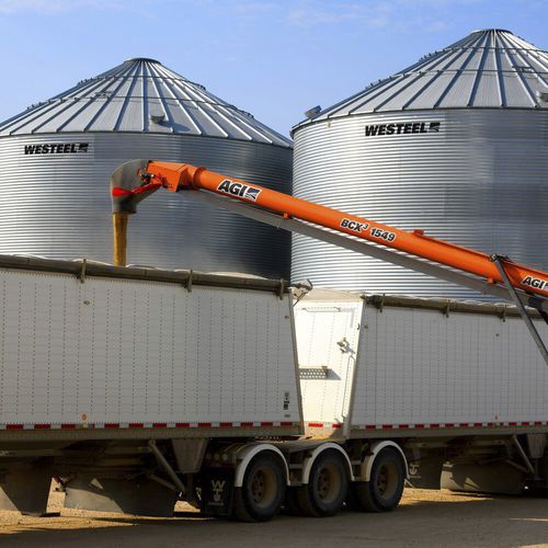Transportador para fertilizante - BCX³ - AGI - de esteira / móvel / inclinado