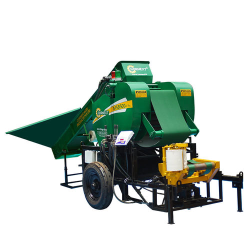 Prensa enfardadeira para fardos redondos - MSB500 AT Pro - Cornext Agri Products Pvt. Ltd. - de câmara fixa / com empacotadora / para silagem