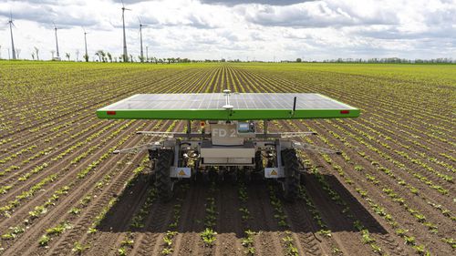 Robô agrovoltaico multiusos - FD20 - FarmDroid - capinador / autônomo