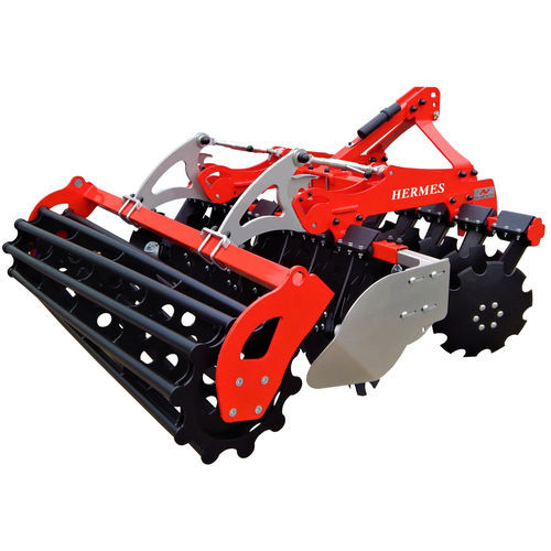 Grade de discos montada - HERMES - Premium Landmaschinen GmbH - articulada em 2 seções / com rolo / com engate em 3 pontos