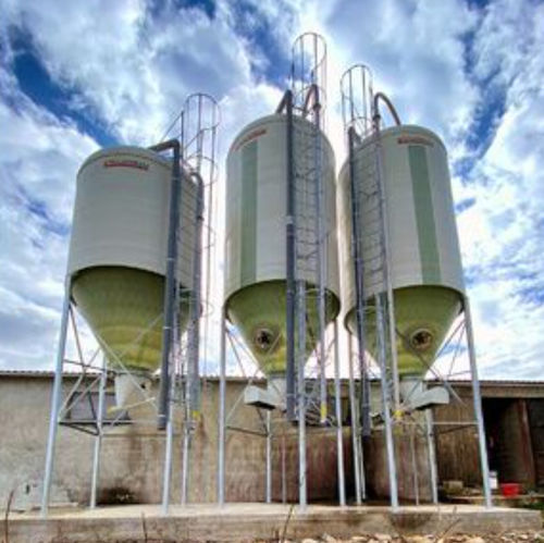 Silo para leite em pó - Rousseau - de ração / para ração / de fibra de vidro