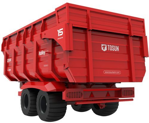 Carreta montada - HALLEY JUMBO - TOSUN - com 2 eixos / agrícola / para campos abertos