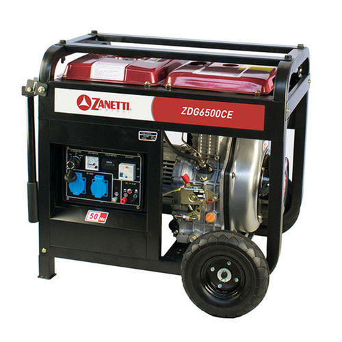 Grupo gerador de energia a diesel - ZDG 6500 CE - Zanetti Motori - monofásico / móvel / 50 Hz