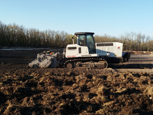 Trator de esteiras - STX-430 - SCAIP SpA - hidrostático / compacto / com tomada de força frontal