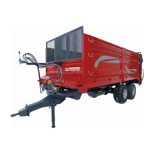Vagão distribuidor de esterco de arrasto - SMSMST series - Soil Master / Kara Ova - com batedores verticais / com 5 eixos / tandem