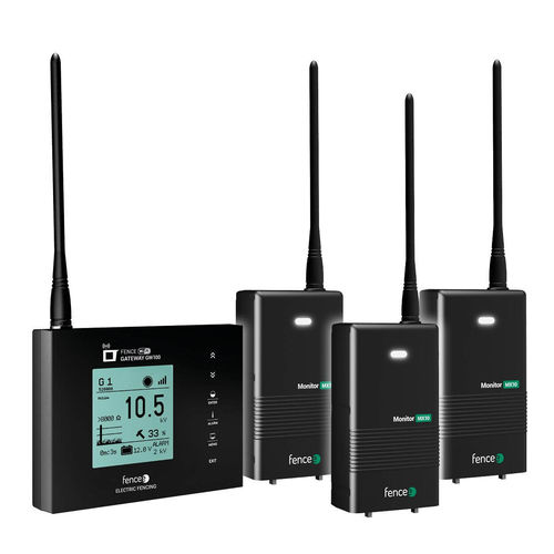 Sistema de controle para eletrificador de cerca - Gateway GW100 + 3x monitor MX10 - VNT ELECTRONICS S.R.O. - digital / sem fio / inteligente