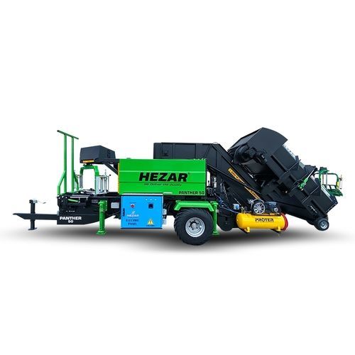 Prensa enfardadeira para fardos redondos - Panther 50 - Hezar Makina - de câmara fixa / com empacotadora / para silagem
