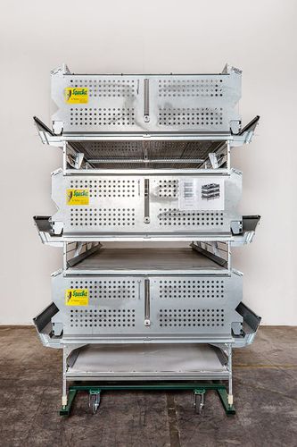 Sistema de criação de frangos de carne em gaiolas - Specht – Ten Elsen GmbH & Co KG