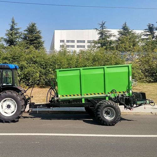 Vagão distribuidor de esterco de arrasto - 2FGC-5T - Weihai ZY Modern Agricultural Equipment Technology Co.,Ltd - de turbina / com 1 eixo