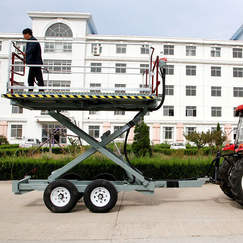 Plataforma de auxílio à colheita para pomar - 1200 Series - Weihai ZY Modern Agricultural Equipment Technology Co.,Ltd - de arrasto / com altura ajustável