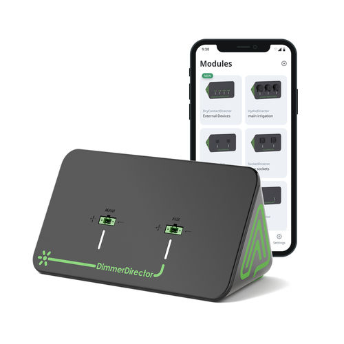 Sistema de controle para iluminação - DimmerDirector - Grow Director ltd - sem fio / conectado / automático