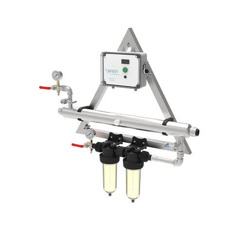 Sistema de tratamento de águas residuais - STATION FZI 20 - UVRER ANEMO - para irrigação / com esterilizador UV / com filtro