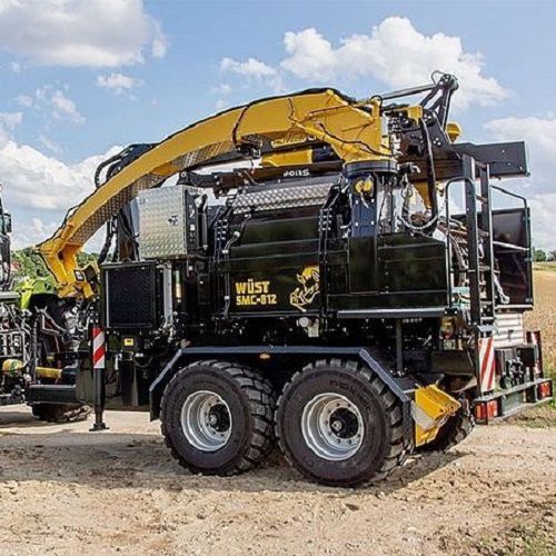 Triturador de galhos por tomada de força - SMC-812 PTO - Albach Maschinen AG - de arrasto / com grua / com acionamento hidráulico