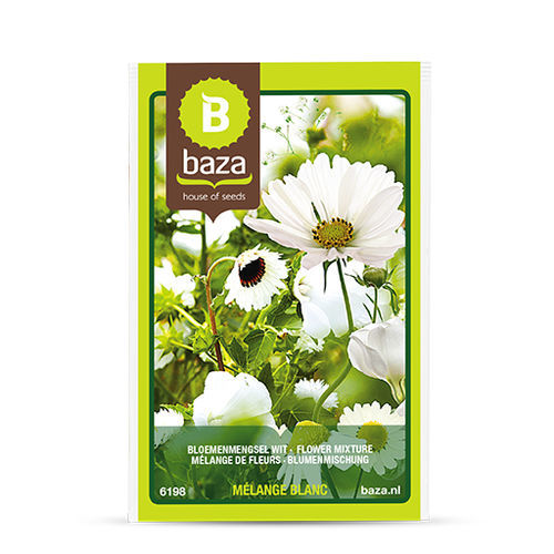 Semente de flor mistura - 6198 - BAZA Seeds Holland b.v. - anual / branca / para jardim