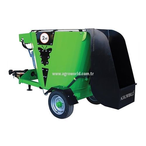 Vagão misturador vertical - AW-VFM2000T - AGROWORLD - de arrasto / de descarga traseira / por tomada de força