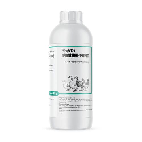Suplemento para reforço do sistema respiratório - FRESH-MINT - Trans Feed Futuro Lab Sp. z o.o. S.K.A. - para animais / para aves / de vitaminas