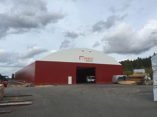 Entreposto em PVC - Finest Hall - com estrutura em aço / à prova de fogo / galvanizado